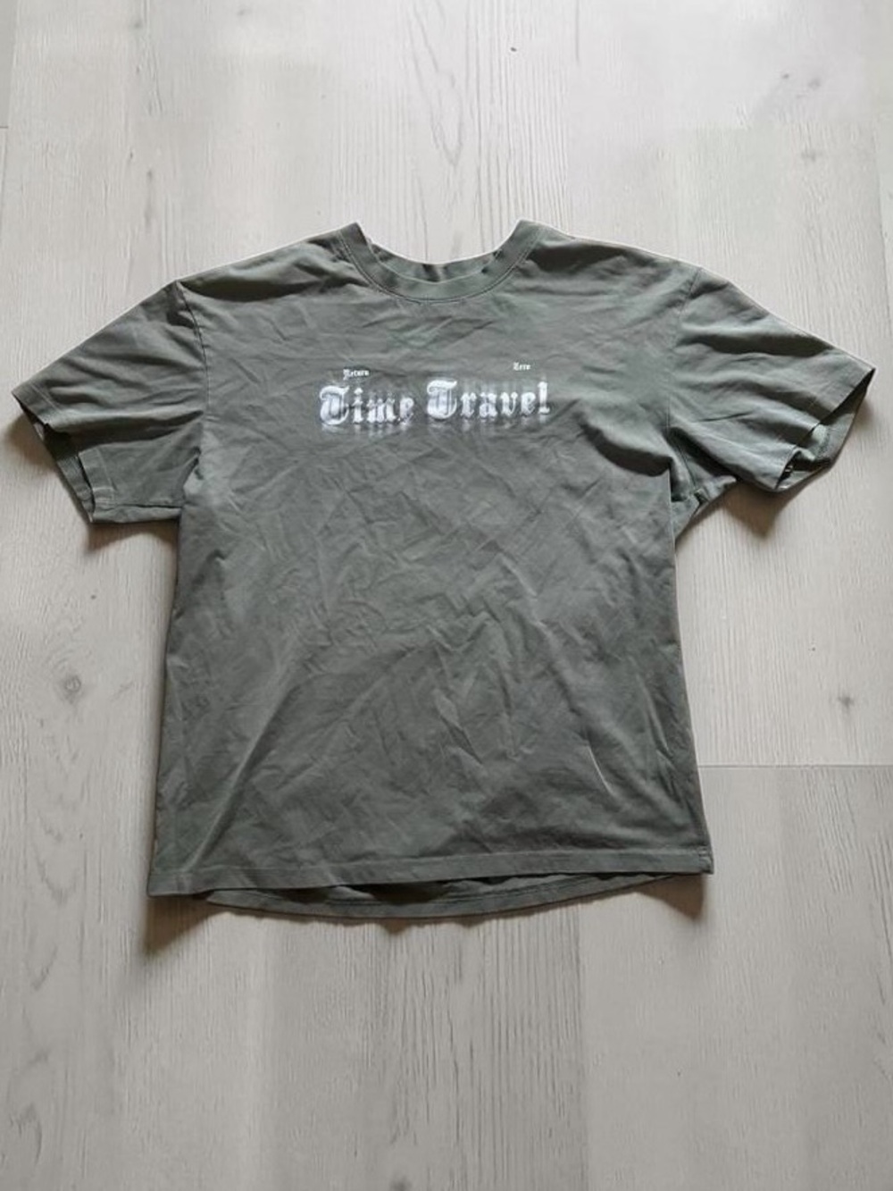 Time Travel Graphic Tee - Olive Men's Short Sleeve Shirt
